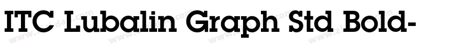 ITC Lubalin Graph Std Bold字体转换